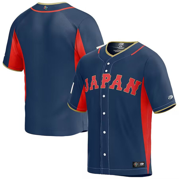Japan Blank Navy 2023 World Classic Stitched Jersey