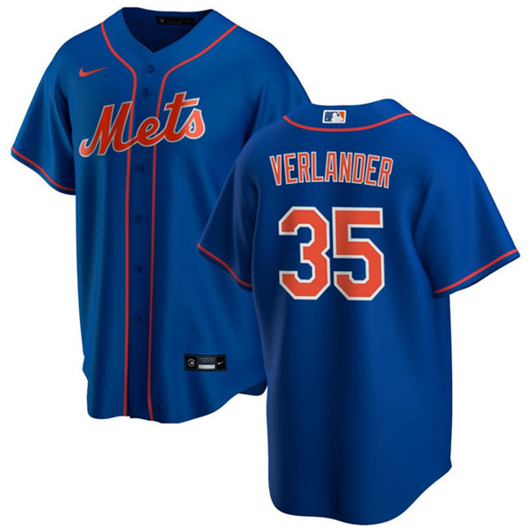 New York Mets #35 Justin Verlander Royal Cool Base Stitched Jersey
