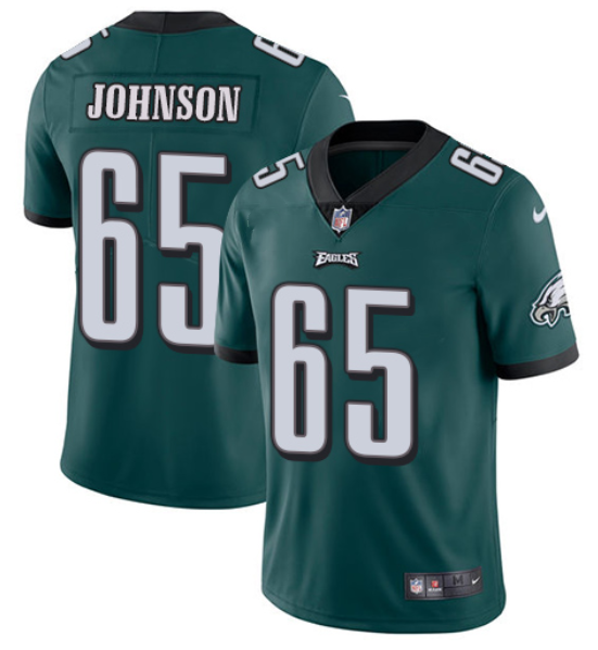 Philadelphia Eagles #65 Lane Johnson Green Vapor Untouchable Limited Stitched Jersey