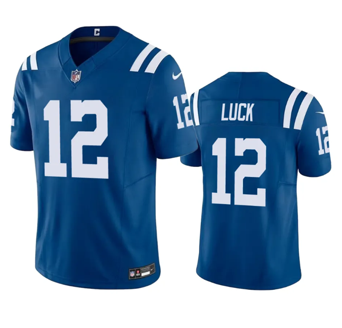 Indianapolis Colts #12 Andrew Luck Blue 2023 F.U.S.E Vapor Untouchable Stitched Jersey