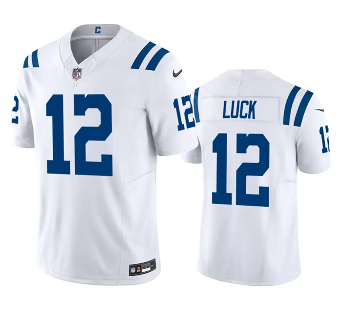 Indianapolis Colts #12 Andrew Luck White 2023 F.U.S.E Vapor Untouchable Stitched Jersey