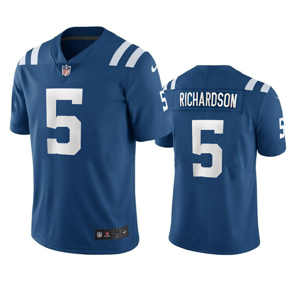 Indianapolis Colts #5 Anthony Richardson Blue 2023 Draft Vapor Untouchable Stitched Jersey