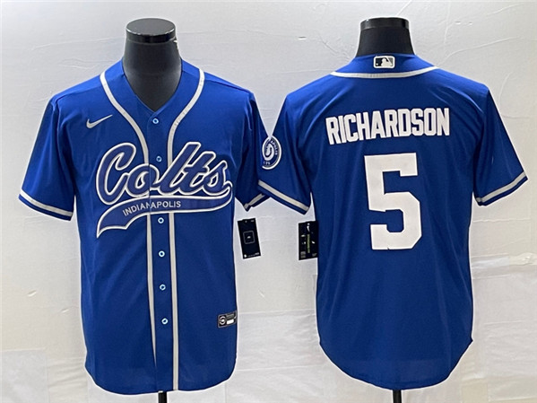 Indianapolis Colts #5 Anthony Richardson Royal Cool Base Stitched Jersey