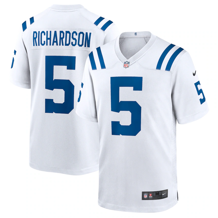 Indianapolis Colts #5 Anthony Richardson White Stitched Game Jersey