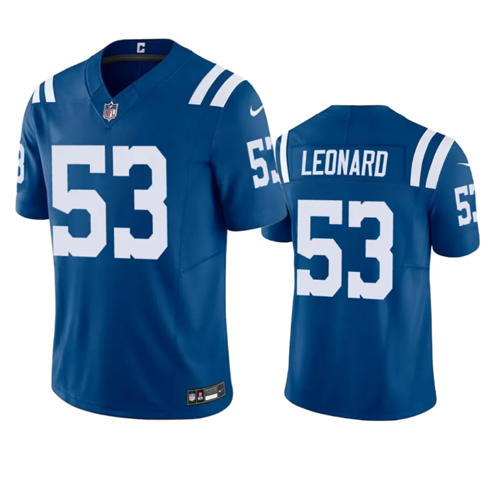 Indianapolis Colts #53 Shaquille Leonard Blue 2023 F.U.S.E Vapor Untouchable Stitched Jersey