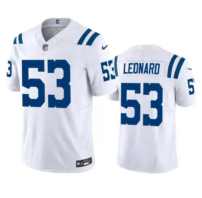Indianapolis Colts #53 Shaquille Leonard White 2023 F.U.S.E Vapor Untouchable Stitched Jersey