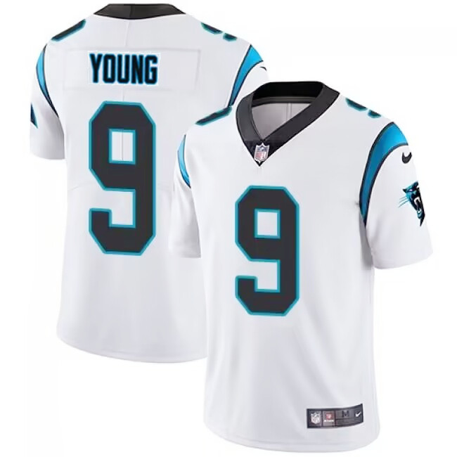 Carolina Panthers #9 Bryce Young White 2023 Draft Vapor Untouchable Stitched Jersey