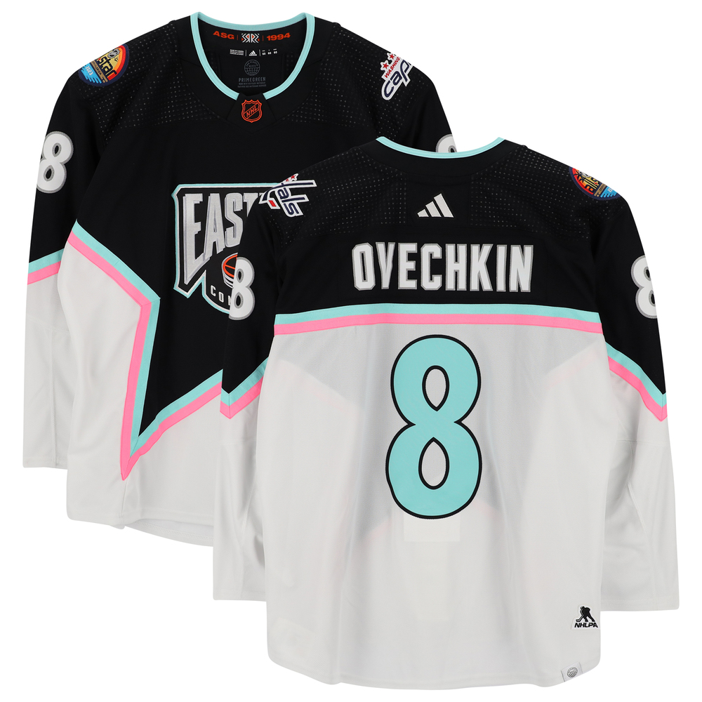 Washington Capitals #8 Alex Ovechkin Black White 2023 All-Star Stitched Jersey