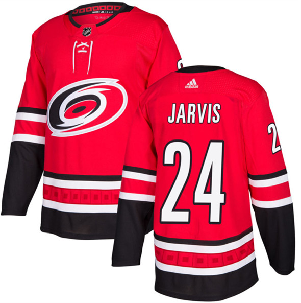 Carolina Hurricanes #24 Seth Jarvis Red Stitched Jersey