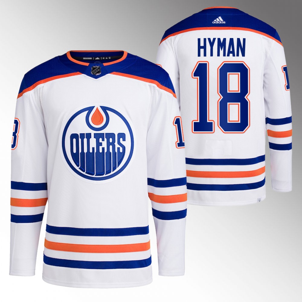 Edmonton Oilers #18 Zach Hyman White Stitched Jersey